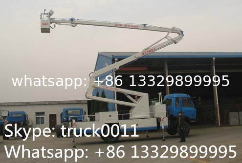 dongfeng 4*2 153 190hp diesel aerial working paltform truck, China dongfeng 20m high altitude operation truck for sale