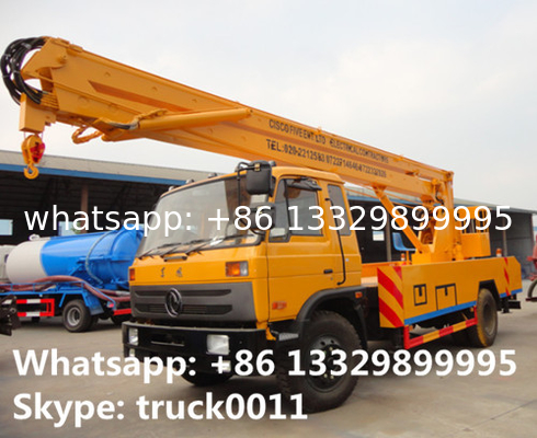 dongfeng 4*2 153 190hp diesel aerial working paltform truck, China dongfeng 20m high altitude operation truck for sale