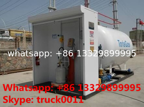 2021s best seller 10tons lpg gas storage tank with filling machine for gas cylinders, 10T skid lpg gas filling plant