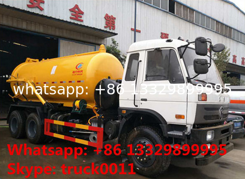 high quality best price DONGFENG 6*4 10M3 vacuum suciotn truck for sale, dongfeng 6*4 10,000L sewage suction truck