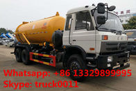 high quality best price DONGFENG 6*4 10M3 vacuum suciotn truck for sale, dongfeng 6*4 10,000L sewage suction truck