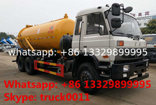 high quality best price DONGFENG 6*4 10M3 vacuum suciotn truck for sale, dongfeng 6*4 10,000L sewage suction truck