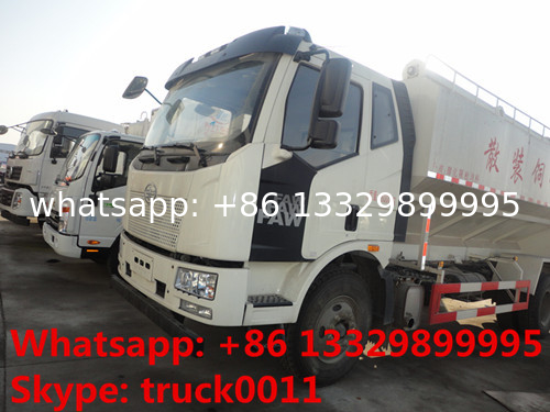 Faw 8*4 20ton farm-oriented and poultry animal feed delivery truck for sale, FAW 8*4 40m3 livestock feed truck for sale