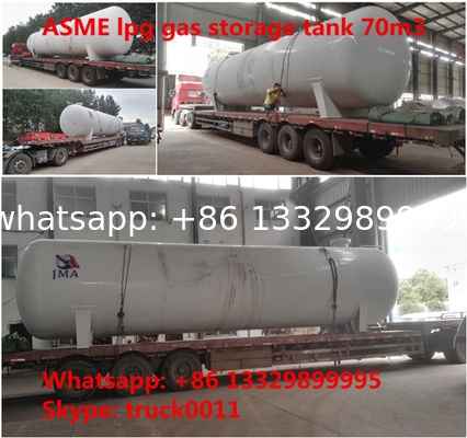 2021s new ASME 70m3 surface lpg gas storage tank for sale, factory sale best price high quality ASME propane gas tank