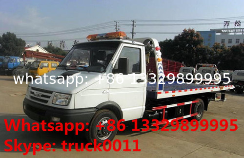 2020s IVECO 4*2 LHD 3tons wrecker tow truck for sale, factory sale best price IVECO brand diesel  flatbed towing truck