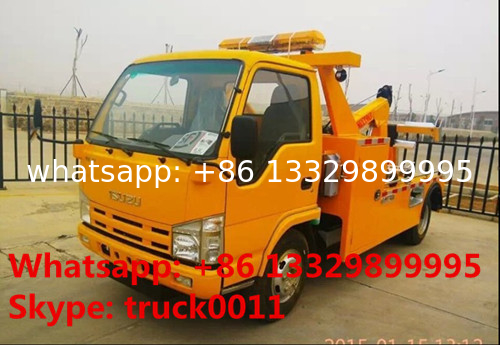 new iSUZU 3tons road wrecker tow truck for sale, best price high quality ISUZU brand breakdown vehicle for sale