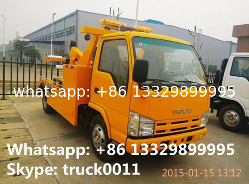 new iSUZU 3tons road wrecker tow truck for sale, best price high quality ISUZU brand breakdown vehicle for sale