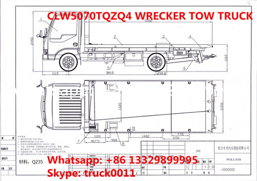 2020s new Isuzu 4*2 LHD 600P 120hp diesel Road wrecker tow truck for sale, best price isuzu flatbed towing vehicle