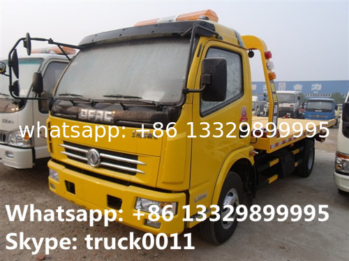 CLW5080TQZ4 dongfeng 120hp 3tons road wrecker truck for sale, factory sale best price dongfeng flatbed towing vehicle