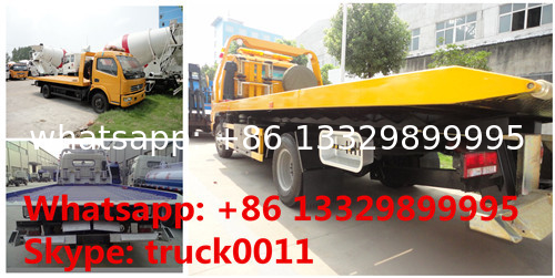 CLW5080TQZ4 dongfeng 120hp 3tons road wrecker truck for sale, factory sale best price dongfeng flatbed towing vehicle