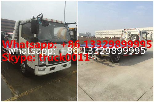 China wrecker vehicle plarform road wrecker 4ton Sino wrecker truck, car towing service truck vehicle recovery wrecker