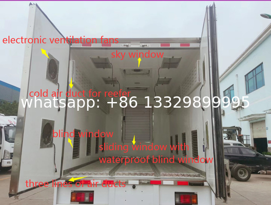 5 Tons Baby Birds Van Truck Factory Direct Sale Price 5000kgs DONGFENG poultry babychicks van truck for hatcheries