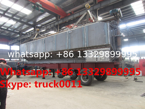 hot sale 40m3-50m3 farm-oriented feed transported semitrailer, best price livestock animal feed pellet body semitrailer