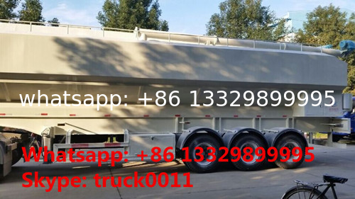 hot sale 40m3-50m3 farm-oriented feed transported semitrailer, best price livestock animal feed pellet body semitrailer