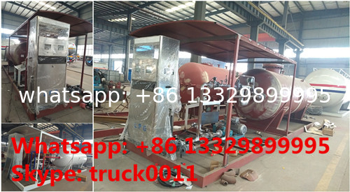 2021s new design skid lpg plant with automatic lpg dispenser for sale, 5tons skid system lpg with lpg filling machine