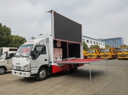 1-Year Warranty isuzu Mobile LED Advertising Display Truck with Different Color Upon Request and 160° Viewing Angle