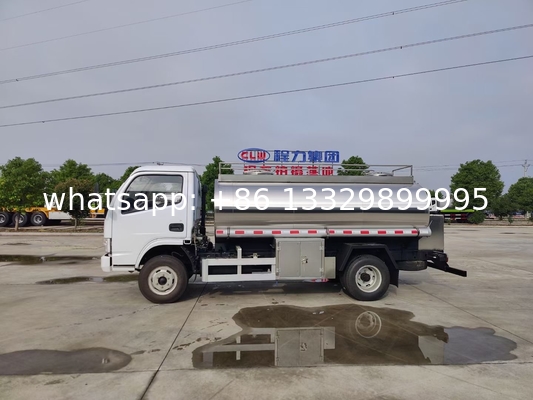 good quality foodgrade stainless steel Portable Water Truck 1-3 Compartments drinking water tanker