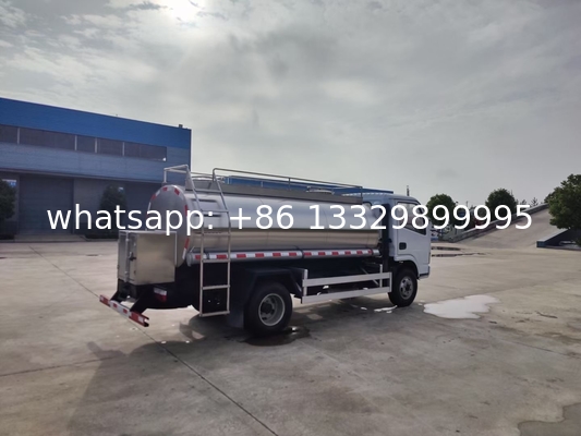 good quality foodgrade stainless steel Portable Water Truck 1-3 Compartments drinking water tanker