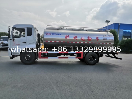 Factory Direct Sale Price 10000Liters Edible Oil Tanker Truck foodgrade stainless steel tanker truck for fresh milk beer