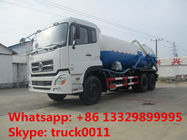 best price DONGFENG TIANLONG 6*4 16M3 vacuum tank truck for sale, factory sale dongfeng16cbm sewage suction truck