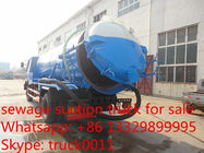 Dongfeng  153 4*2 LHD 8M3 Sewage Suction with Cleaning Truck, HOT SALE! best price dongfeng vacuum sewer cleaning truck
