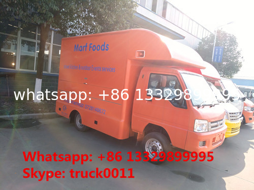 2020s new forland 4*2 RHD 39KW diesel mobile kitchen vending truck for sale, forland mobile food minivan for sale