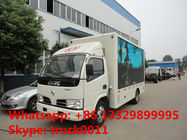 DONGFENG 4*2 LHD LED outdoor advertising vehicle for sale, new dongfeng Mobile P4/P5/P6 LED billboard truck with stage