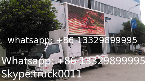 Jmc LHD mobile digital billboard LED advertising vehicle for sale, hot sale high quality and best price JMC LED truck