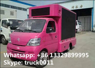 best price Chang'an 4*2 mobile LED digital advertising truck for sale, Chang'an gasoline P4/P5/P6 LED screen box vehicle