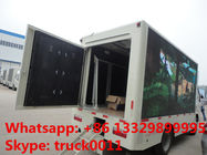 best price Chang'an 4*2 mobile LED digital advertising truck for sale, Chang'an gasoline P4/P5/P6 LED screen box vehicle