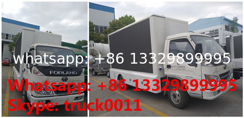 Forland RHD mobile LED fullcolor outdoor advertising vehicle for sale, Forland 4*2 RHD mobile P6/P8 LED billboard truck