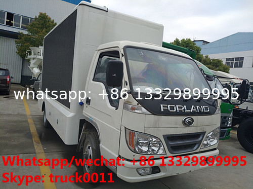 Forland RHD mobile LED fullcolor outdoor advertising vehicle for sale, Forland 4*2 RHD mobile P6/P8 LED billboard truck