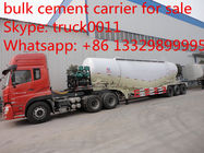 2020s new best price 3 axles 50cbm-90cbm powder material transport semitrailer for sale, bulk cement powder trailer