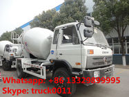dongfeng 153 yuchai 4*2 LHD/RHD 180hp 6cbm 4*2 small concrete mixer truck for sale. Best price cement mixer truck