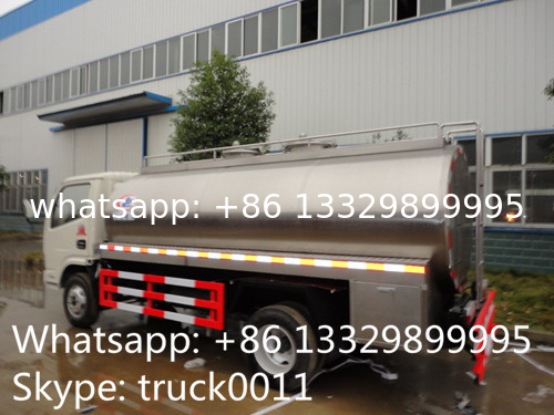 forland 5,000L milk tank truck for sale, hot sale stainless steel liquid food tank truck