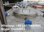 Good quality 8m3 Forland LHD 4*2 stainless steel  fresh milk tank for sale, China manufacturer of forland milk truck