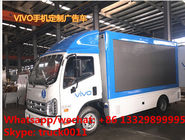 customized mobile LED advertising truck with stage for VIVO Mobilephone, hot sale forland 4*2 LHD LED billboard vehicle