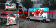 new designed up-straight outdoor mobile LED advertising billboard semitrailer, best price mobile P4/P5/P6 LED trailer