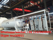 Factory direct sale best price 25m3 mobile skid lpg tank with digital scales, skid lpg gas plant with 4 digital scales