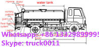 factory sale best price FAW brand 6cbm-8cbm water truck for sale,hot sale  portable water tank with factory price