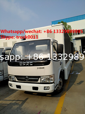 Dongfeng 4*2 LHD mobile digital billboard LED advertising vehicle for sale,factory sale cheapest 130hp diesel LED truck