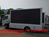 Dongfeng 4*2 LHD mobile digital billboard LED advertising vehicle for sale,factory sale cheapest 130hp diesel LED truck