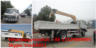 best price new Dongfeng 4*2 190hp 6.3ton truck mounted crane for sale, hot sale dongfeng 6.3tons truck with crane