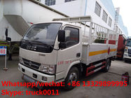 2020s new inflammable gas transport van truck for sale, best price dongfeng mini domestic gas cylinders carrying vehicle