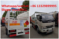 2020s new inflammable gas transport van truck for sale, best price dongfeng mini domestic gas cylinders carrying vehicle