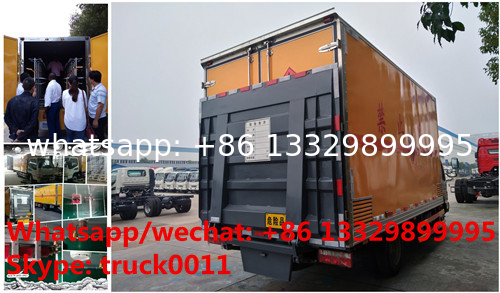 Dongfeng LHD 4*2 gas cylinder transportation truck for sale, best price dongfeng van truck for carrying gas cylinders