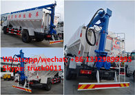 best price 20m3 hydraulic poultry feed truck for sale, factory sale dongfeng LHD/RHD 10tons hydraulic feed pellet truck