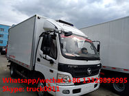 FOTON AUMARKRHD 5tons refrigerated truck with CARRIER reefer for sale, factory sale best price FOTON CARRIER Van truck
