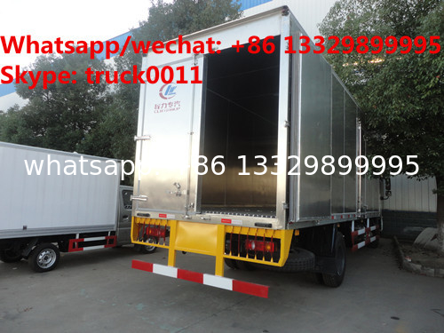 hot sale dongfeng 4*2 LHD/RHD stainless steel refrigerated truck, factory best price stainless steel cold  room truck