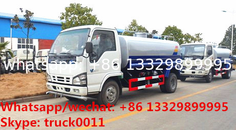 Factory sale best price ISUZU 600P 120hp diesel 5,000Liters cistern truck, 2020s new ISUZU brand 4*2 LHD 5m3 water tank